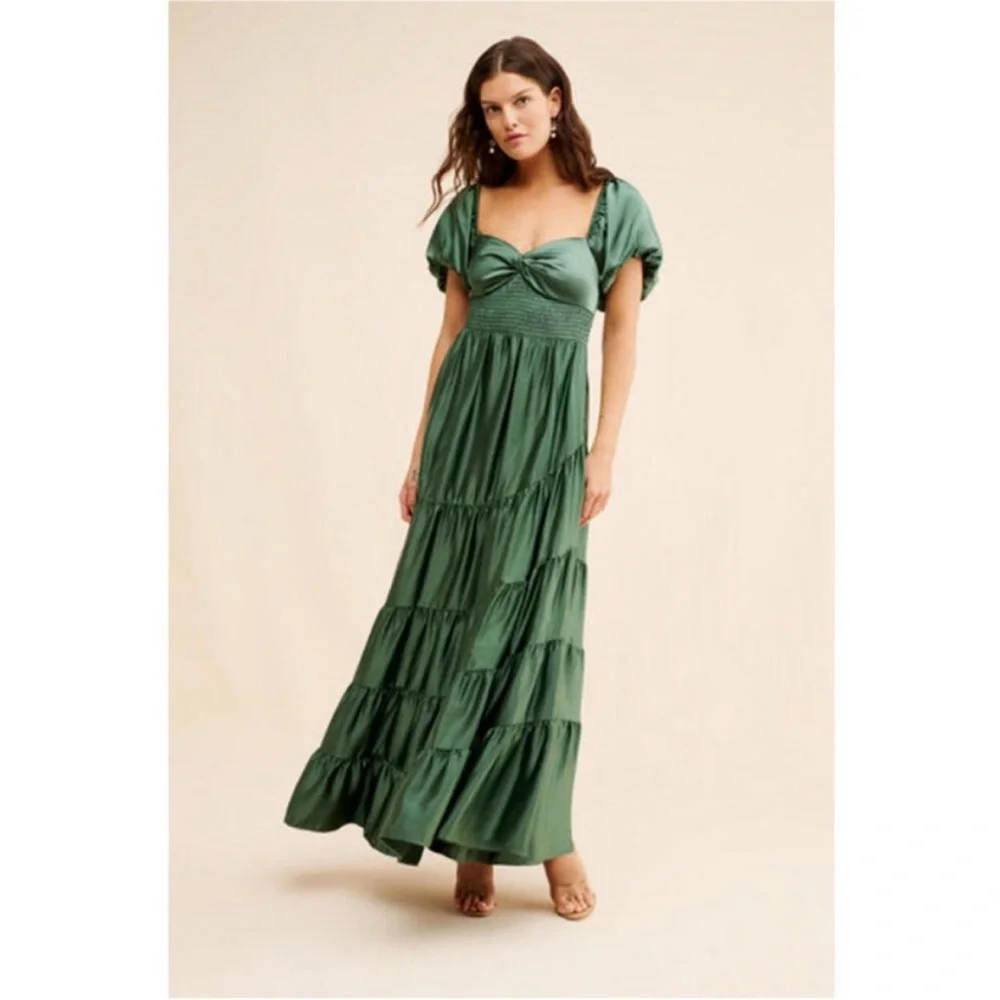Free People Sundrenched Silky Maxi Dress - Picture 2 of 12